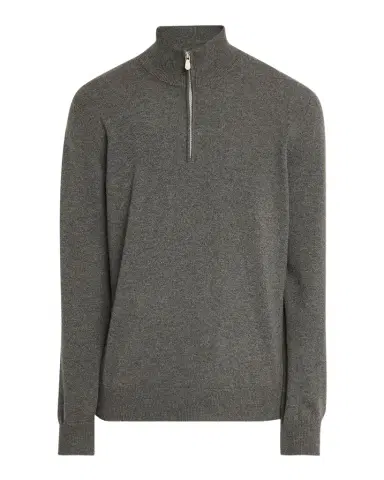 Brunello Cucinelli Men's Cashmere Quarter-Zip Sweater | Thumbnail 1