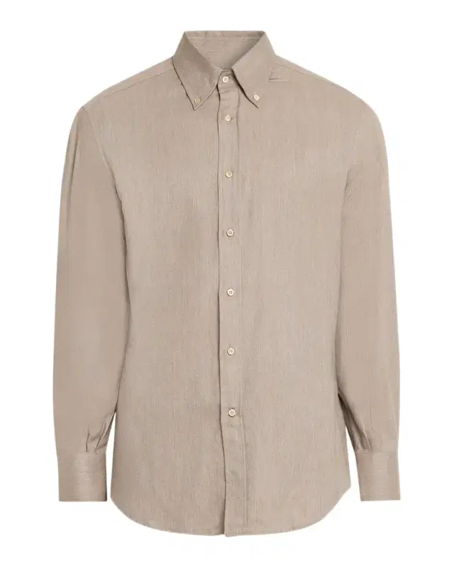 Brunello Cucinelli Men 's Flannel Chevron Button-Down Shirt