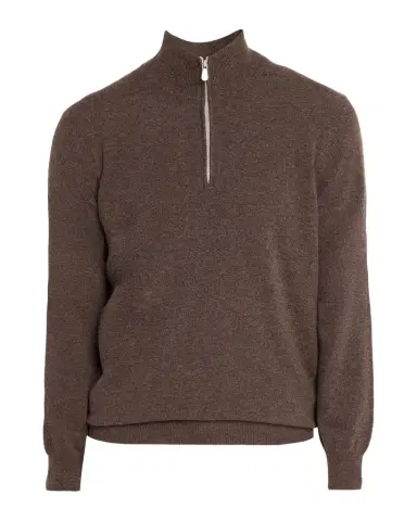 Brunello Cucinelli Men's Cashmere Quarter-Zip Sweater | Thumbnail 1