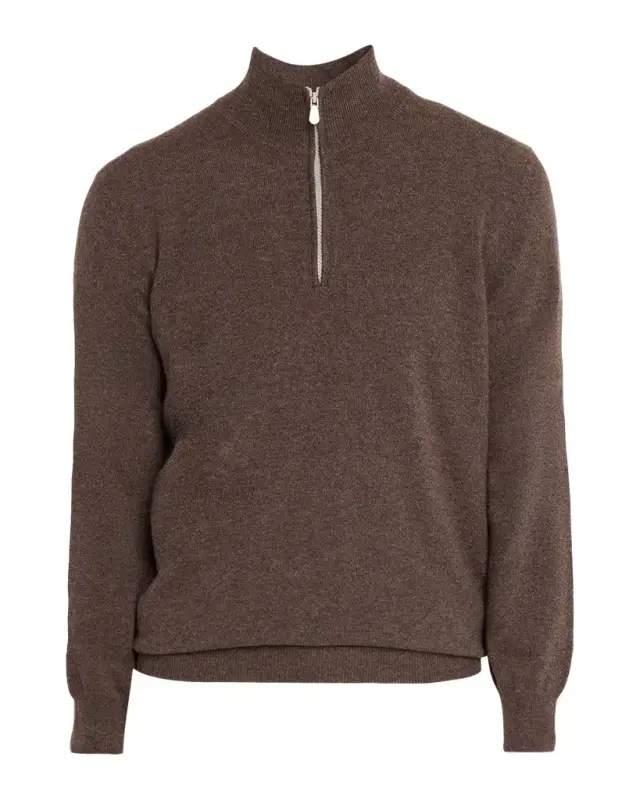 Brunello Cucinelli Men 's Cashmere Quarter-Zip Sweater
