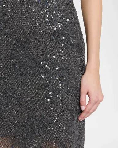 Brunello Cucinelli Lace Glow Embroidered Midi Skirt | Thumbnail 5 Brunello Cucinelli Lace Glow Embroidered Midi Skirt | Thumbnail 5