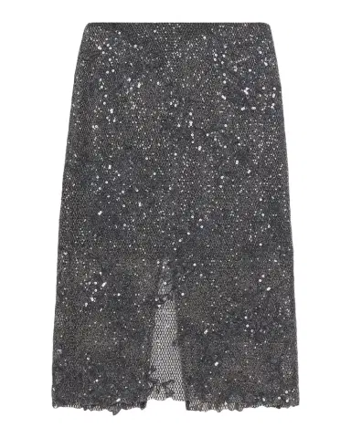 Brunello Cucinelli Lace Glow Embroidered Midi Skirt | Thumbnail 1 Brunello Cucinelli Lace Glow Embroidered Midi Skirt | Thumbnail 1