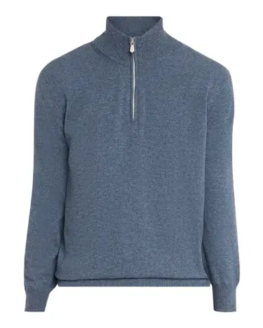 Brunello Cucinelli Men's Cashmere Quarter-Zip Sweater | Thumbnail 1 Brunello Cucinelli Men's Cashmere Quarter-Zip Sweater | Thumbnail 1