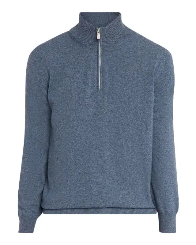 Brunello Cucinelli Men 's Cashmere Quarter-Zip Sweater
