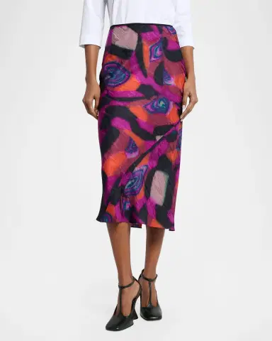 Dries Van Noten Marbled Clay Printed Twill Midi Skirt | Thumbnail 4 Dries Van Noten Marbled Clay Printed Twill Midi Skirt | Thumbnail 4