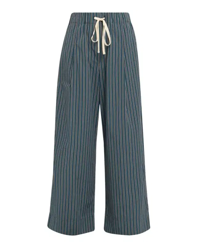 A.L.C. James Striped Cotton Drawstring Pants