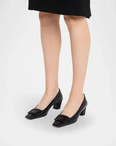 Roger Vivier 45mm Belle Vivier Embossed Leather Pumps | Thumbnail 2 Roger Vivier 45mm Belle Vivier Embossed Leather Pumps | Thumbnail 2