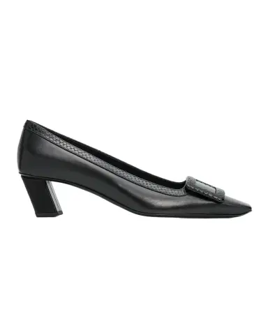 Roger Vivier 45mm Belle Vivier Embossed Leather Pumps | Thumbnail 1 Roger Vivier 45mm Belle Vivier Embossed Leather Pumps | Thumbnail 1