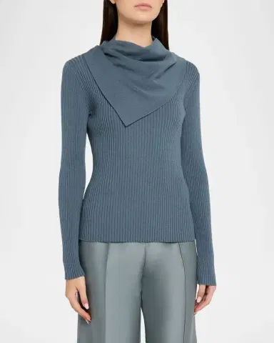 Zimmermann Valiant Merino Scarf Sweater | Thumbnail 4