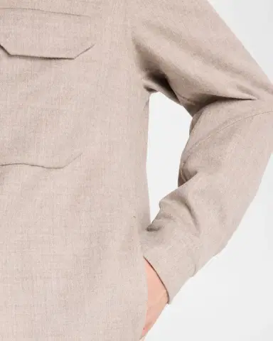 Sease Men's Double Wool-Cashmere Overshirt | Thumbnail 5 Sease Men's Double Wool-Cashmere Overshirt | Thumbnail 5