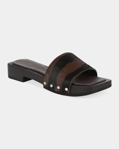 Vince Barbara 32MM Studded Zebra-Print Calf Hair Sandals | Thumbnail 2 Vince Barbara 32MM Studded Zebra-Print Calf Hair Sandals | Thumbnail 2