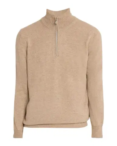 Brunello Cucinelli Men's Cashmere Quarter-Zip Sweater | Thumbnail 1