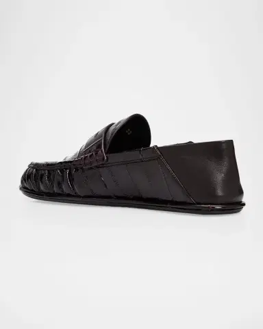 Saint Laurent Le Eel Leather Penny Loafers | Thumbnail 2 Saint Laurent Le Eel Leather Penny Loafers | Thumbnail 2