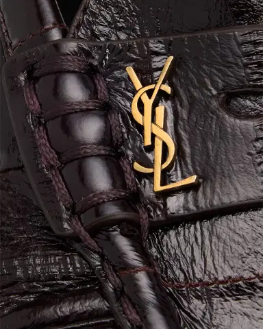 Saint Laurent Le Eel Leather Penny Loafers | Thumbnail 3 Saint Laurent Le Eel Leather Penny Loafers | Thumbnail 3