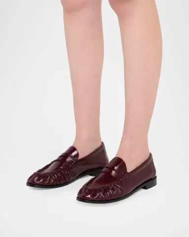 Saint Laurent Le Leather YSL Penny Loafers | Thumbnail 2 Saint Laurent Le Leather YSL Penny Loafers | Thumbnail 2