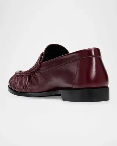 Saint Laurent Le Leather YSL Penny Loafers | Thumbnail 4 Saint Laurent Le Leather YSL Penny Loafers | Thumbnail 4