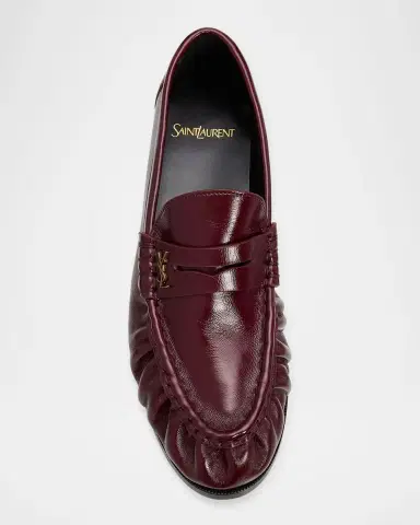Saint Laurent Le Leather YSL Penny Loafers | Thumbnail 6 Saint Laurent Le Leather YSL Penny Loafers | Thumbnail 6