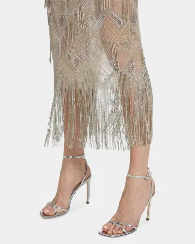 Lapointe Geometric Fringe-Trim Midi Skirt | Thumbnail 5 Lapointe Geometric Fringe-Trim Midi Skirt | Thumbnail 5