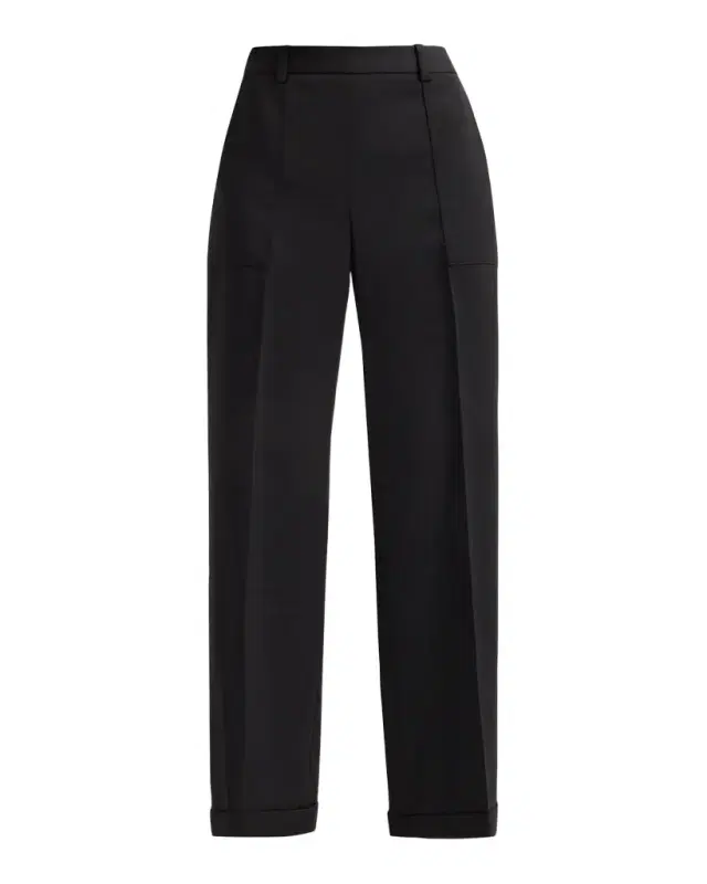 Elie Tahari July The Adrianna Pleated-Front Straight-Leg Pants