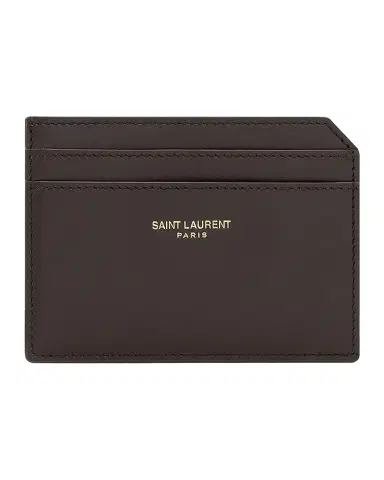 Saint Laurent Two-Tone Leather Card Case | Thumbnail 1 Saint Laurent Two-Tone Leather Card Case | Thumbnail 1