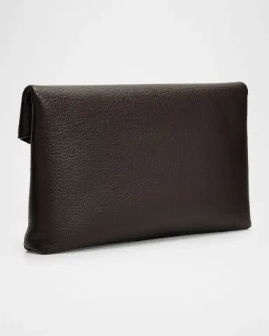 Saint Laurent Cassandre Large Leather Envelope Clutch | Thumbnail 3