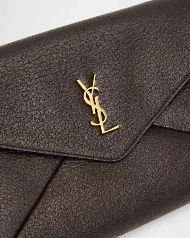 Saint Laurent Cassandre Large Leather Envelope Clutch | Thumbnail 6
