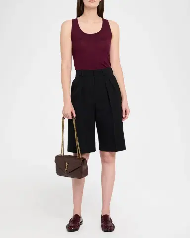 Saint Laurent Loulou Small YSL Quilted Leather Chain Shoulder Bag | Thumbnail 5 Saint Laurent Loulou Small YSL Quilted Leather Chain Shoulder Bag | Thumbnail 5