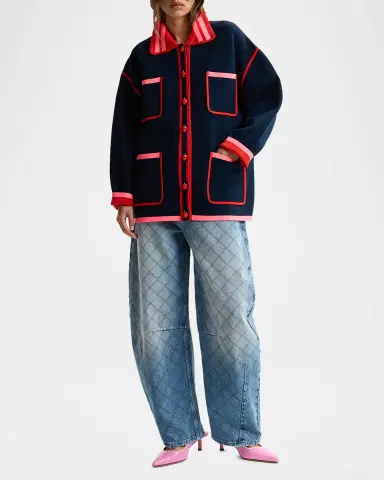 Essentiel Antwerp Kokorico Knitted Shirt Jacket | Thumbnail 2