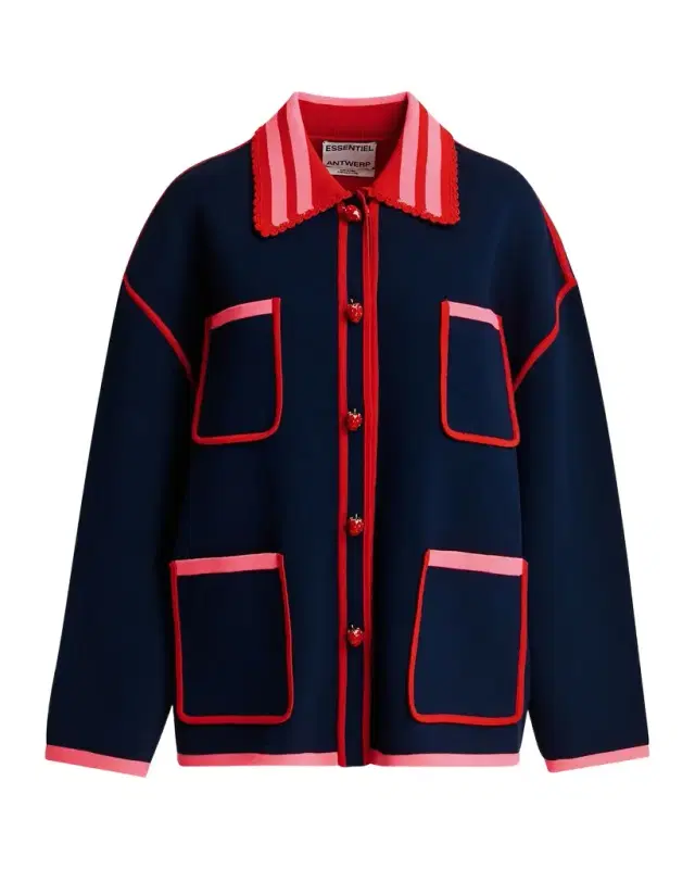 Essentiel Antwerp Kokorico Knitted Shirt Jacket