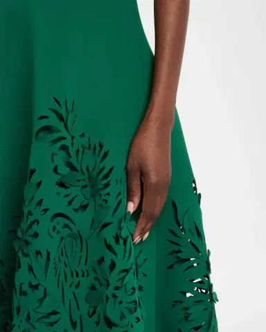 BADGLEY MISCHKA Cutout Strapless Sweetheart Midi Dress | Thumbnail 5