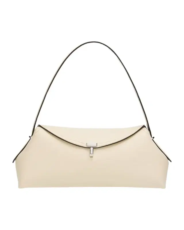 Toteme T-Lock Grained Leather Shoulder Bag