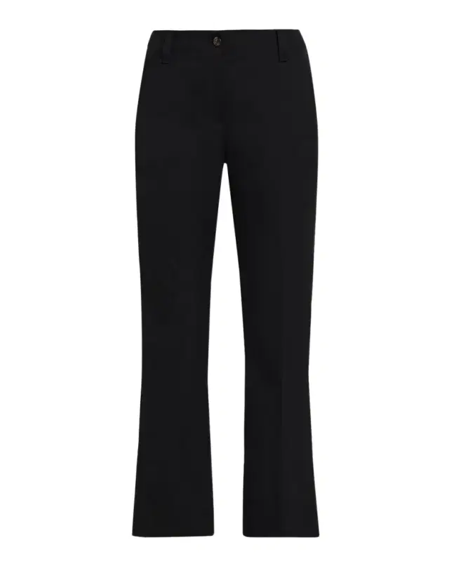 Brunello Cucinelli Wool Gabardine Kickflare Ankle Trousers