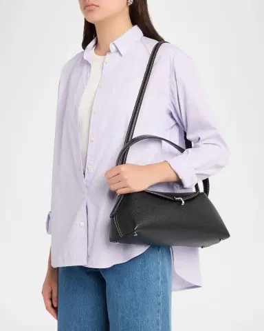 TOTEME T-Lock Grained Leather Shoulder Bag | Thumbnail 2 TOTEME T-Lock Grained Leather Shoulder Bag | Thumbnail 2