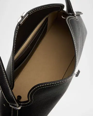 TOTEME T-Lock Grained Leather Shoulder Bag | Thumbnail 4 TOTEME T-Lock Grained Leather Shoulder Bag | Thumbnail 4