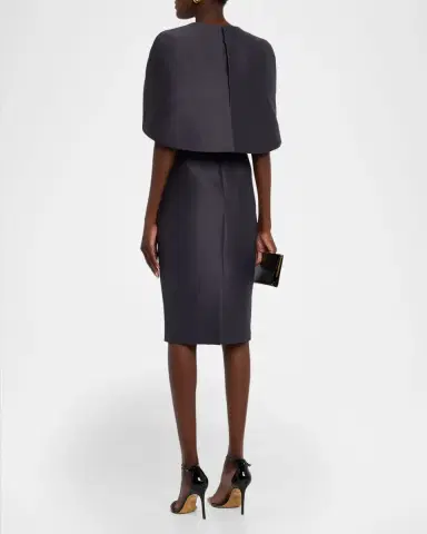 BADGLEY MISCHKA Cape-Sleeve Bodycon Midi Dress | Thumbnail 3 BADGLEY MISCHKA Cape-Sleeve Bodycon Midi Dress | Thumbnail 3