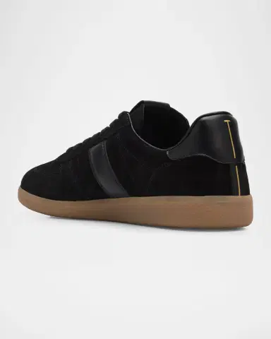 Tom Ford Men's Suede T Low-Top Sneakers | Thumbnail 2