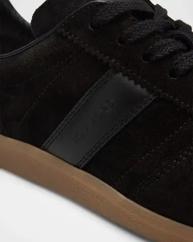 Tom Ford Men's Suede T Low-Top Sneakers | Thumbnail 3