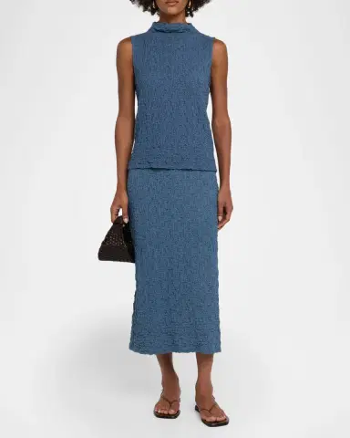 Eileen Fisher Slim Funnel-Neck Tank Top | Thumbnail 2 Eileen Fisher Slim Funnel-Neck Tank Top | Thumbnail 2