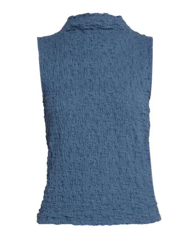 Eileen Fisher Slim Funnel-Neck Tank Top