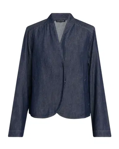 Eileen Fisher Curved Surplice Denim Jacket | Thumbnail 1