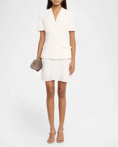Simkhai Leah Pleated Mini Dress | Thumbnail 2 Simkhai Leah Pleated Mini Dress | Thumbnail 2