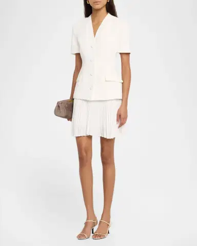 Simkhai Leah Pleated Mini Dress | Thumbnail 4 Simkhai Leah Pleated Mini Dress | Thumbnail 4