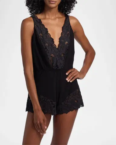 Cosabella Romanza Sleep Romper | Thumbnail 4 Cosabella Romanza Sleep Romper | Thumbnail 4