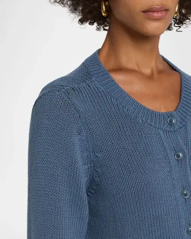 Eileen Fisher Crewneck Organic Cotton Knit Cardigan | Thumbnail 5 Eileen Fisher Crewneck Organic Cotton Knit Cardigan | Thumbnail 5