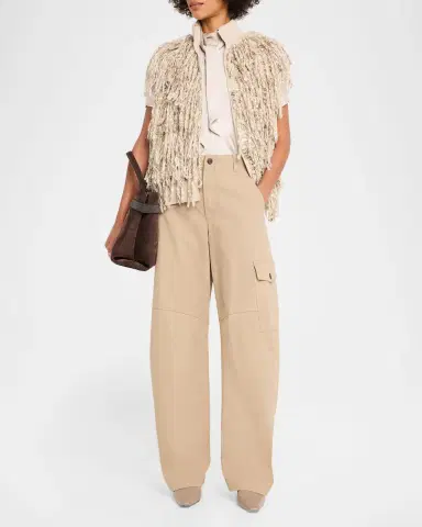 Brunello Cucinelli Washed Cotton Cargo Pants | Thumbnail 2