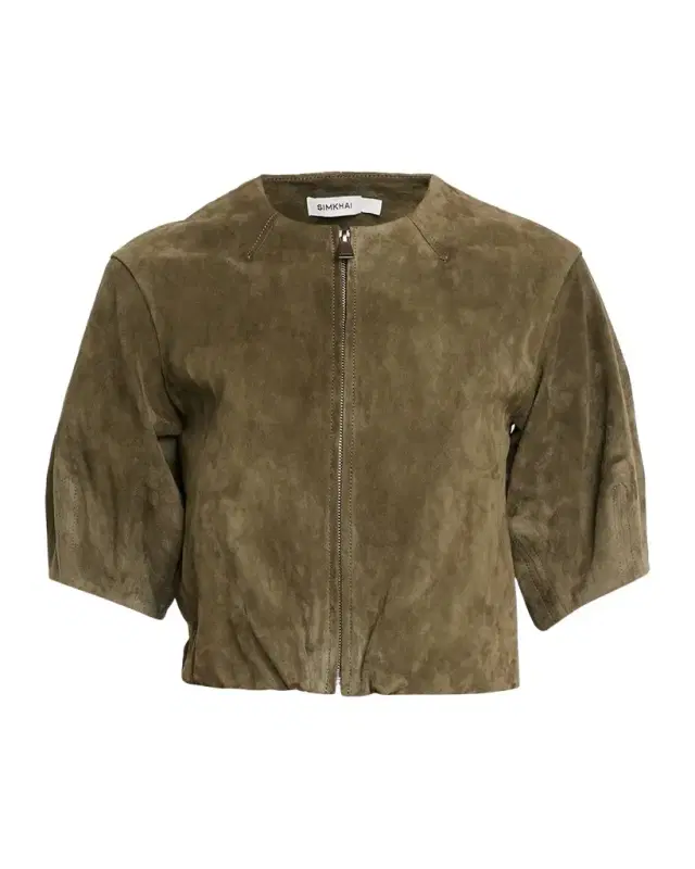 SIMKHAI Austyn Zip-Front Jacket