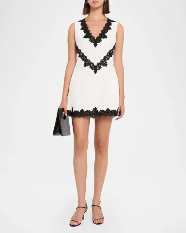 Simkhai Minna Lace-Trim Mini Dress | Thumbnail 2