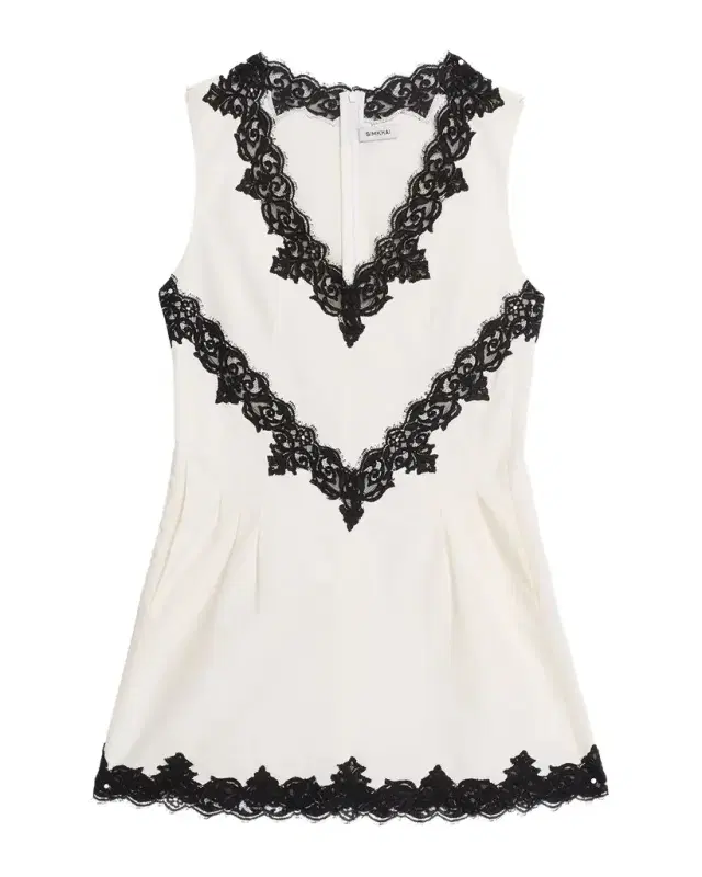SIMKHAI Minna Lace-Trim Mini Dress