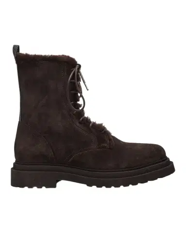 Brunello Cucinelli Monili-Trim Suede Ankle Boots | Thumbnail 1