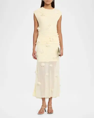 Simkhai Cora Floral Midi Skirt | Thumbnail 2 Simkhai Cora Floral Midi Skirt | Thumbnail 2